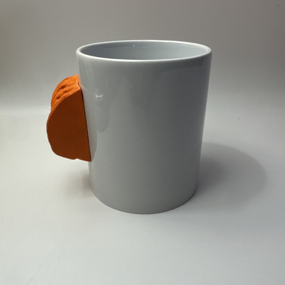 Climber Goods 12 oz Mug with Orange Real Rock Climbing Hold NEW
